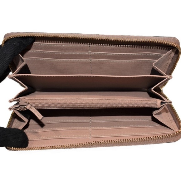 GUCCI Monogram Twins Large Zip Around Wallet Metallic Bronze - Picture 8 of 16